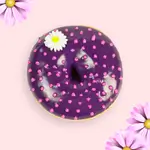 Purple Glazed Ring Donut